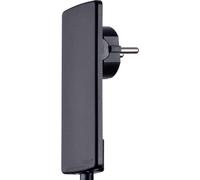 EVOLINE PLUG - Spina di messa a terra tipo EF - CEE 7/7, nera