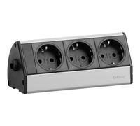 EVOline 93000393 Multipresa Nero, Argento Schuko 1 pz.