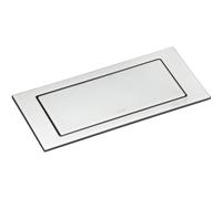 EVOline Backflip - Presa a scomparsa a 2 prese con caricatore USB-C, plastica/vetro, bianco opaco
