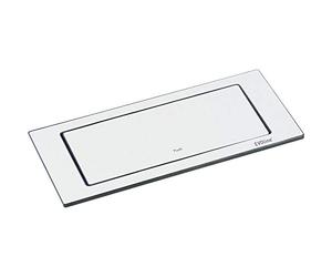 EVOline Backflip - Presa a scomparsa a 2 vie con caricatore USB-C, plastica/metallo bianco opaco