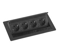 EVOline Flip Top Push M 4xSchuko, nero