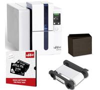EVOLIS EDIKIO Duplex Prezzo da pagare Sol. Stampante, 200 carte, nastro da 1000 colori NEW