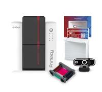 Evolis Primacy 2 Stampante per carta d'identità su un lato e pacchetto completo di forniture con software ID Bodno Silver Edition