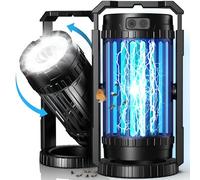 Evolpol Bug Zapper Outdoor & Indoor 5000mAh Ricaricabile 4 in 1 Zapper Zanzariera Elettrica 4200V con Luce LED Appeso Portatile Mosquito Killer, Trappola per Esterni Patio, Campeggio, Cortile, Pesca