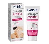 Evolsin, crema per eczema e neurodermite, lozione, unguento per pelle irritata, secca e pruriginosa, guarisce la pelle e allevia il prurito, azione brevettata, senza cortisoni