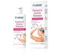 Evolsin® Shampoo contro eczema e psoriasi I 250 ml I Sollievo dal prurito del cuoio capelluto secco e irritato, dermatite atopica e psoriasi
