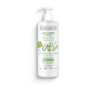 EVOLUDERM - Latte Corpo Idratante Aloe Vera - 500 ml - 96% di Origine Naturale - Vegan - Fabbricazione Francese
