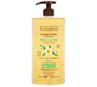 EVOLUDERM - Shampoo idratante - Monoi alla follia - Capelli normali a secchi - Sublime - Ripara - Senza silicone - Testato Dermatologicamente - 1000 ml - 95% di origine naturale - Fabbricazione