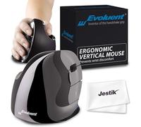 Evoluent VMDM VerticalMouse D - Mouse ergonomico con connessione USB cablata e panno in microfibra Jestik