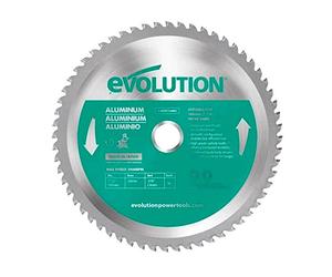 Evolution A185TCT-60CS - 185 mm Lama per taglio di alluminio - Lama per metallo con punta in carburo che in pratica non genera surriscaldamento, ronzii o scintille