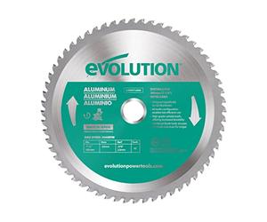 Evolution A185TCT-60MS - 185 mm Lama per taglio di alluminio - Lama per metallo con punta in carburo che in pratica non genera surriscaldamento, ronzii o scintille