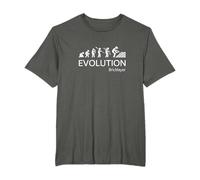 Evolution Bricklayer Maurer - Maglietta divertente evoluzione Maglietta