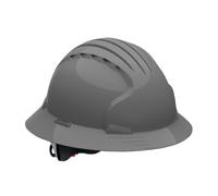 Evolution Deluxe 6161 Full Brim Hard Hat with HDPE Shell Gray
