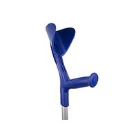 Evolution Fun, stampella ortopedica da camminare, regolabile in altezza, manici ergonomici, alluminio, blu, 1 pezzo