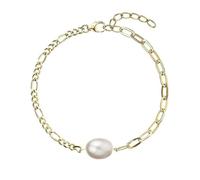 Evolution Group Bracciale Placcato Oro con Vera Perla 23026.1 - Bracciale