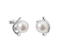 Evolution Group Orecchini Bottone Argento Perle Pavona 21038.1M - Orecchini