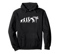 Evolution Karate Taekwondo Aikido Ju Ju Judo Kung Fu Felpa con Cappuccio