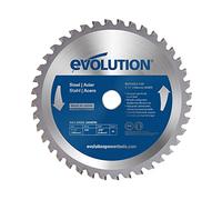 Evolution M185TCT-40CS - 185 mm Lama per taglio di acciaio dolce - Lama per metallo a 40 denti con punte in carburo che in pratica non genera surriscaldamento, ronzii o scintille