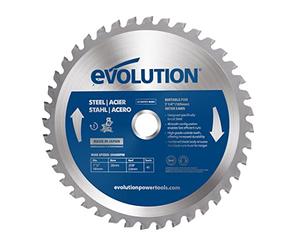 Evolution M185TCT-40MS - 185 mm Lama per taglio di acciaio dolce - Lama per metallo con punta in carburo che in pratica non genera surriscaldamento, ronzii o scintille
