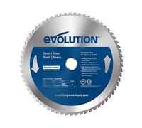 Evolution M255TCT-52MS - 255 mm Lama per taglio di acciaio dolce - Lama per metallo a 52 denti con punte in carburo che in pratica non genera surriscaldamento, ronzii o scintille