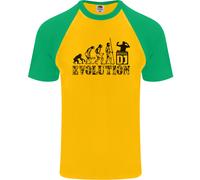 Evolution Of A Musica Dj Djing Vinile Ponti Uomo S/S Baseball T-Shirt
