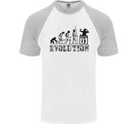 Evolution Of A Musica Dj Djing Vinile Ponti Uomo S/S Baseball T-Shirt