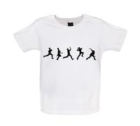 Evolution of Cricket Bowling - Maglietta Neonato/Tutina - World Cup Player Love