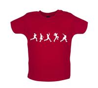 Evolution of Cricket Bowling - Maglietta Neonato/Tutina - World Cup Player Love