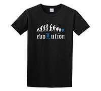 Evolution of Death Notes Cotton Round Neck Shirt for Men Black 3XL
