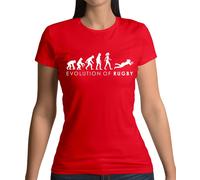 Evolution Of Donna Rugby - T-Shirt - League Union Nazionali Sei 6 Amore