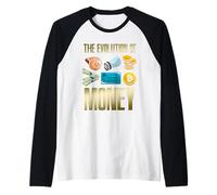 Evolution of Money Bitcoin Piano B Criptovaluta BTC HODL Maglia con Maniche Raglan