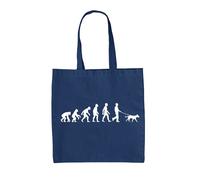 Evolution Of Uomo Cane Passeggio - Tela Borsa - Animali Giocattoli Domestici