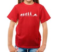 Evolution Of Uomo Curling - T-Shirt - Inverno Sport Ghiaccio Curl Bigodino