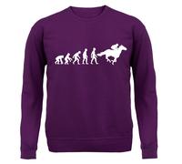 Evolution Of Uomo Equitazione - Bambini Felpa con Cappuccio / - Cavalli Fantino