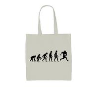 Evolution Of Uomo Football Americano - Borsa Tote IN Tela - Player Sport Team