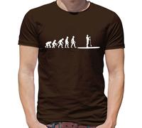 Evolution Of Uomo Pagaia Tavola - T-Shirt - Paddleboarding Carta D'Imbarco Mare