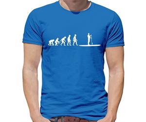 Evolution Of Uomo Pagaia Tavola - T-Shirt - Paddleboarding Carta D'Imbarco Mare