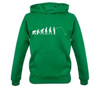 Evolution Of Uomo Pesca - Bambini Felpa con Cappuccio/Maglione - Asta Pescatore