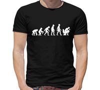 Evolution Of Uomo Telefono Su Wc T-Shirt - Umorismo - Divertente - Social Media