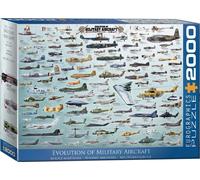 Evolution Of Velivolo Militare 2000 Pezzi Puzzle 965mm x 685mm (Panzer)