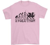 Evolution Of Welsh Rugby Player Union Divertente Uomo T-Shirt 100% Cotone
