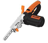 Evolution Power Tools Levigatrice elettrica a nastro sottile di precisione, multiuso, per limatura, levigatura, levigatura, include 3 nastri abrasivi a grana mista, sacchetto per la polvere, 230 V