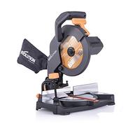 Evolution Power Tools R210CMS Sega a mitra composita, lama TCT da taglio multimateriale da 8-1/4 pollici inclusa, taglio legno metallo plastica e altro, mitra da 45° a 45° grado e angoli conici