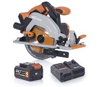 Evolution Power Tools Sega circolare senza fili R165CCS-Li con taglio multi-materiale - Include batteria e caricabatterie da 4 Ah, lama TCT da 165 mm, garanzia di 3 anni