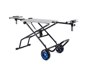 Evolution Power Tools, Supporto MCS, Supporto per sega a troncatrice con assistenza Powerlift | Struttura in acciaio pesante, ruote tutto terreno, compatibile con Evolution S355CPS, R355CPS
