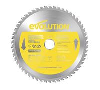 Evolution S210TCT-54CS - 210 mm Lama per taglio di acciaio inossidabile - Lama per metallo a 54 denti con punte in carburo che in pratica non genera surriscaldamento, ronzii o scintille