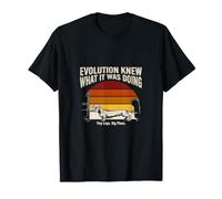 Evolution sapeva Cosa stava Facendo Le Gambe minuscole Maglietta