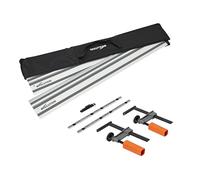 Evolution ST2800-G2 110" Circular Saw Guide Rail/Track | Universal Fit: Makita, Bosch, Festool, Triton, Metabo | 110"/9.2ft (2.8m) | Includes Self-Aligning Bars, 2x Track Clamps, Hex Key & Carry Bag