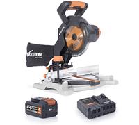 Evolution Troncatrice composta a batteria R185CMS-Li da 185 mm 18 V Li-Ion EXT Inc Lama multimateriale