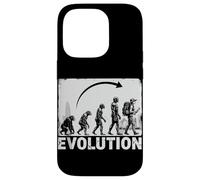 Evoluzione a Archeologo Archeologia Silhouette Custodia per iPhone 14 Pro
